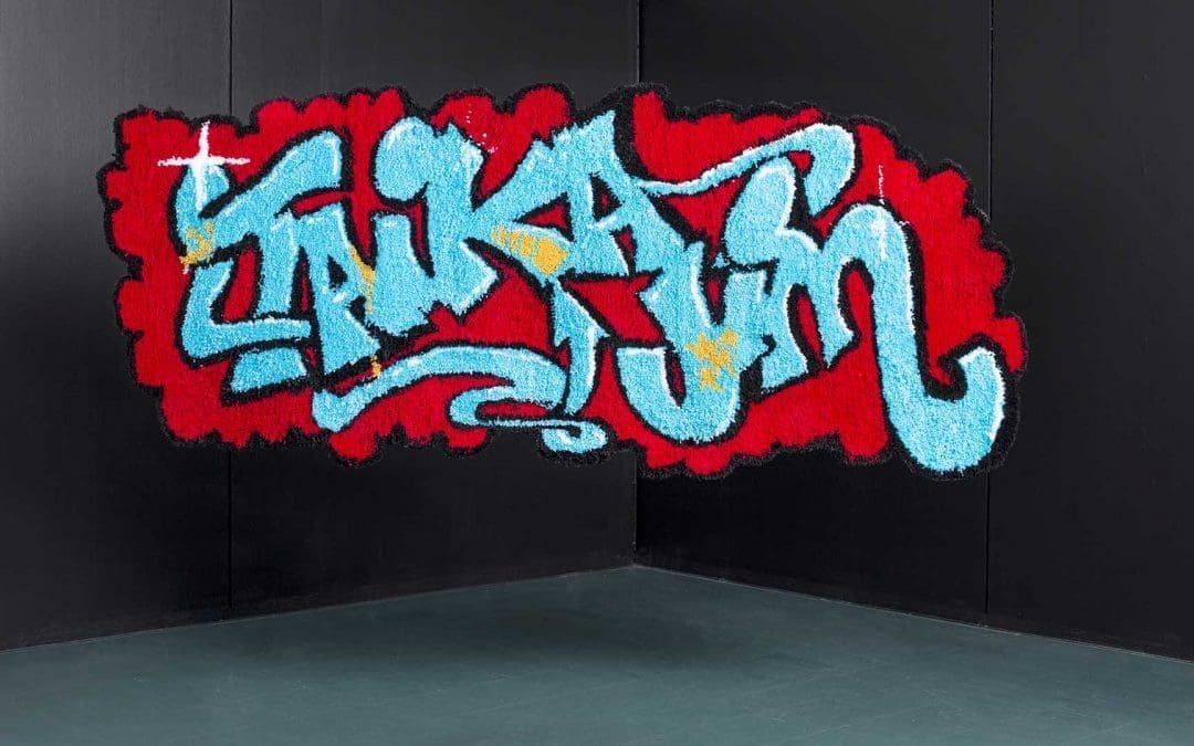 Rikoksia ja ryijyjäNiina Mantsisen graffitiryijyjä 11.12.2020-28.2.2021