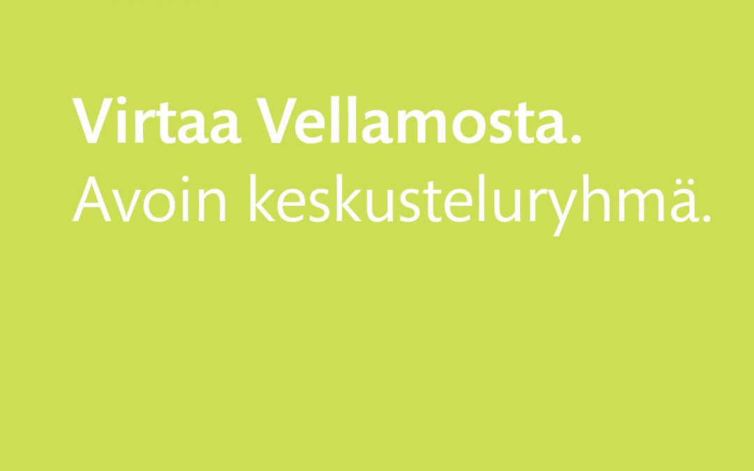 Virtaa Vellamosta. Esineen tarina tai muisto.29.3.2022 klo 10-11.30